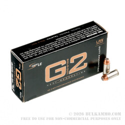 50 Rounds of .40 S&W Ammo by Speer LE Gold Dot G2 - 180gr JHP