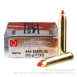 20 Rounds of 444Marlin Ammo by Hornady - 265gr FTX