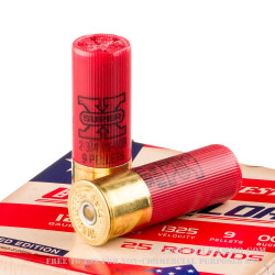 25 Rounds of 12ga Ammo by Winchester USA VALOR - 00 Buck