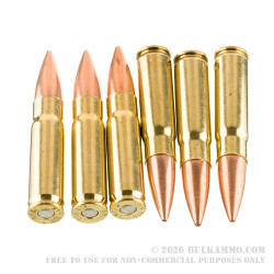 500 Rounds of .300 AAC Blackout Ammo by Fiocchi - 220gr HPBT MatchKing