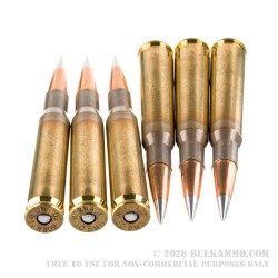 10 Rounds of .50 BMG Ammo by Hornady Match - 750gr A-Tip Match