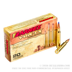 20 Rounds of 30-06 Springfield Ammo by Barnes - 180gr TTSX 20 Rounds of 30-06 Springfield Ammo by Barnes - 180gr TTSX