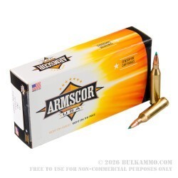 200 Rounds of .243 Win Ammo by Armscor USA - 90gr Trophy Tipped