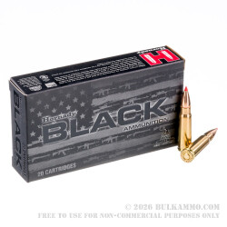 200 Rounds of 7.62x39mm Ammo by Hornady BLACK - 123gr SST