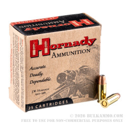 25 Rounds of .25 ACP Ammo by Hornady - 35 gr JHP XTP
