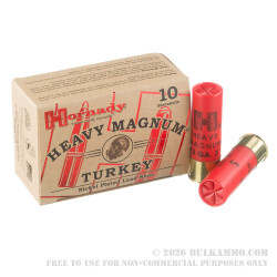 10 Rounds of 12ga 3" Turkey Ammo by Hornady - 1 1/2 ounce #5 heavy magnum shot