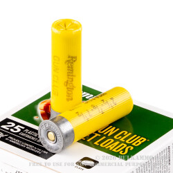 25 Rounds of 20ga Ammo by Remington Gun Club Target Load - 2-3/4" 7/8 ounce #7 1/2 shot
