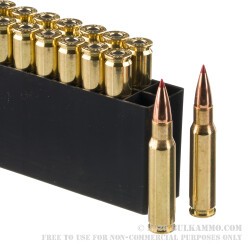 20 Rounds of .308 Win Ammo by Hornady Superformance - 150gr CX