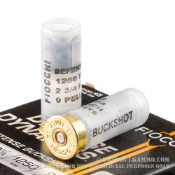 250 Rounds of 12ga Ammo by Fiocchi - #1 Buck