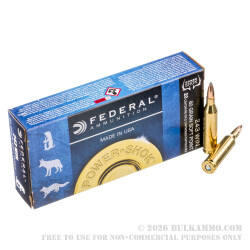 200 Rounds of .243 Win Ammo by Federal Power Shok - 80gr SP