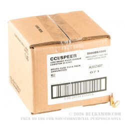 1000 Rounds Loose Pack of 9mm Ammo by Blazer Brass - 115gr FMJ