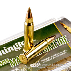 2000 Rounds of .17 HMR Ammo by Remington Premier Magnum Rimfire - 17gr AccuTip-V