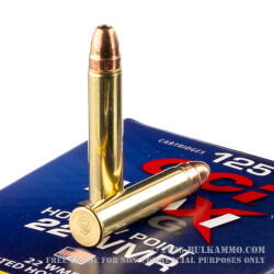 125 Rounds of .22 WMR Ammo by CCI Maxi-Mag - 40gr JHP