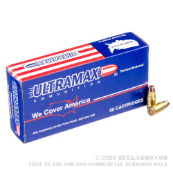 50 Rounds of .357 SIG Ammo by Ultramax - 125gr FMJ 50 Rounds of .357 SIG Ammo by Ultramax - 125gr FMJ