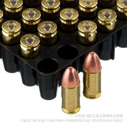 200 Rounds of 9mm Ammo by Blazer Brass - 124gr FMJ