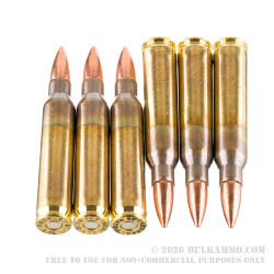 500 Rounds of 5.56x45 Ammo by Hornady Frontier - 55gr FMJ M193