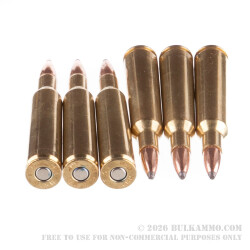 20 Rounds of 6 mm Rem Ammo by Federal - 100gr SP