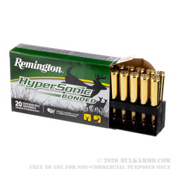 20 Rounds of .270 Win Ammo by Remington HyperSonic Bonded - 140gr PSP