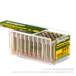 500 Rounds of .22 WMR Ammo by Remington Magnum Rimfire - 40gr PSP