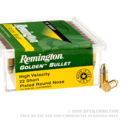 100 Rounds of .22 Short Ammo by Remington - 29gr PRN 100 Rounds of .22 Short Ammo by Remington - 29gr PRN