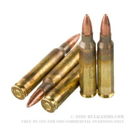 100 Rounds of 5.56x45 Ammo by Winchester USA - 55gr FMJ M193
