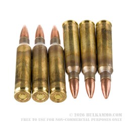 100 Rounds of 5.56x45 Ammo by Winchester USA - 55gr FMJ M193