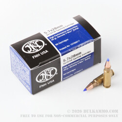 50 Rounds of 5.7x28 mm Ammo by FN Herstal - 40gr V-MAX