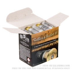 250 Rounds of 12ga Ammo by Sellier & Bellot - 1 1/8 ounce #1 Buck