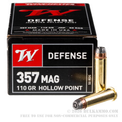 500 Rounds of .357 Mag Ammo by Winchester - 110gr JHP