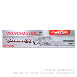 40 Rounds of .223 Ammo by Winchester - 55gr Polymer Tipped