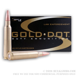 20 Rounds of .223 Ammo by Speer Gold Dot - 64gr SP 20 Rounds of .223 Ammo by Speer Gold Dot - 64gr SP
