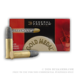 50 Rounds of .22 LR Ammo by Federal - 40gr LRN