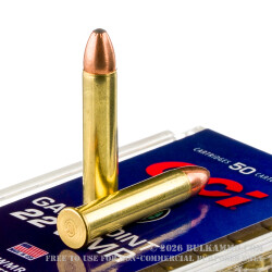 50 Rounds of .22 WMR Ammo by CCI Gamepoint - 40gr JSP