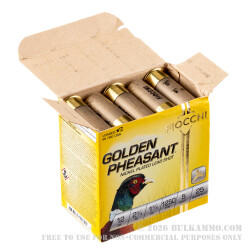 250 Rounds of 12ga Ammo by Fiocchi Golden Pheasant - 1 3/8 ounce #5 nickel plated lead shot