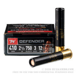 10 Rounds of Bulk .410 Ammo by Winchester PDX1 - Plated Disc over