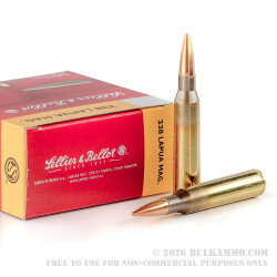 10 Rounds of .338 Lapua Ammo by Sellier & Bellot - 250gr HPBT