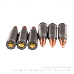 500 Rounds of .308 Winchester Ammo by Wolf Military Classic - 168gr FMJ