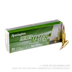 20 Rounds of 6.5 PRC Ammo by Remington Premier Match - 140gr OTM
