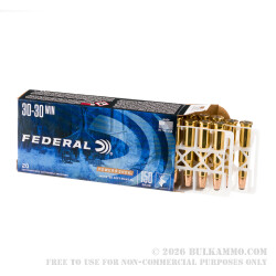 200 Rounds of 30-30 Win Ammo by Federal - 150gr SP
