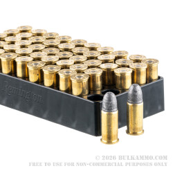 50 Rounds of .38 S&W Ammo by Remington - 146gr LRN 50 Rounds of .38 S&W Ammo by Remington - 146gr LRN