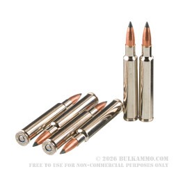 20 Rounds of .280 Ackley Improved Ammo by Federal - 140gr Trophy Copper