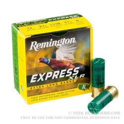 25 Rounds of 12ga Ammo by Remington Express XLR - 1-1/4 ounce #5 shot