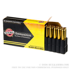 20 Rounds of 30-06 Springfield Ammo by Black Hills Gold - 150gr CX