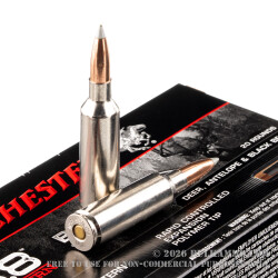 20 Rounds of 6.8 Western Ammo by Winchester Ballistic Silvertip - 170gr Polymer Tipped