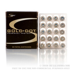 20 Rounds of .327 Federal Mag Ammo by Speer - 115gr JHP 20 Rounds of .327 Federal Mag Ammo by Speer - 115gr JHP