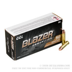 1000 Rounds of .357 Mag Ammo by Blazer Brass - 158gr FMJ FN
