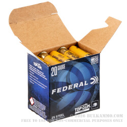 250 Rounds of 20ga Ammo by Federal - 7/8 ounce #7 Shot (Steel)