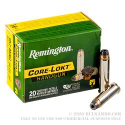 20 Rounds of .357 Mag Ammo by Remington Core-Lokt - 180gr JHP