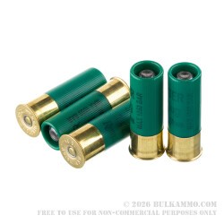 5 Rounds of 12ga Ammo by Remington Slugger - 1 ounce Rifled Slug