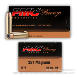 1000 Rounds of .357 Mag Ammo by PMC - 125gr JHP 1000 Rounds of .357 Mag Ammo by PMC - 125gr JHP